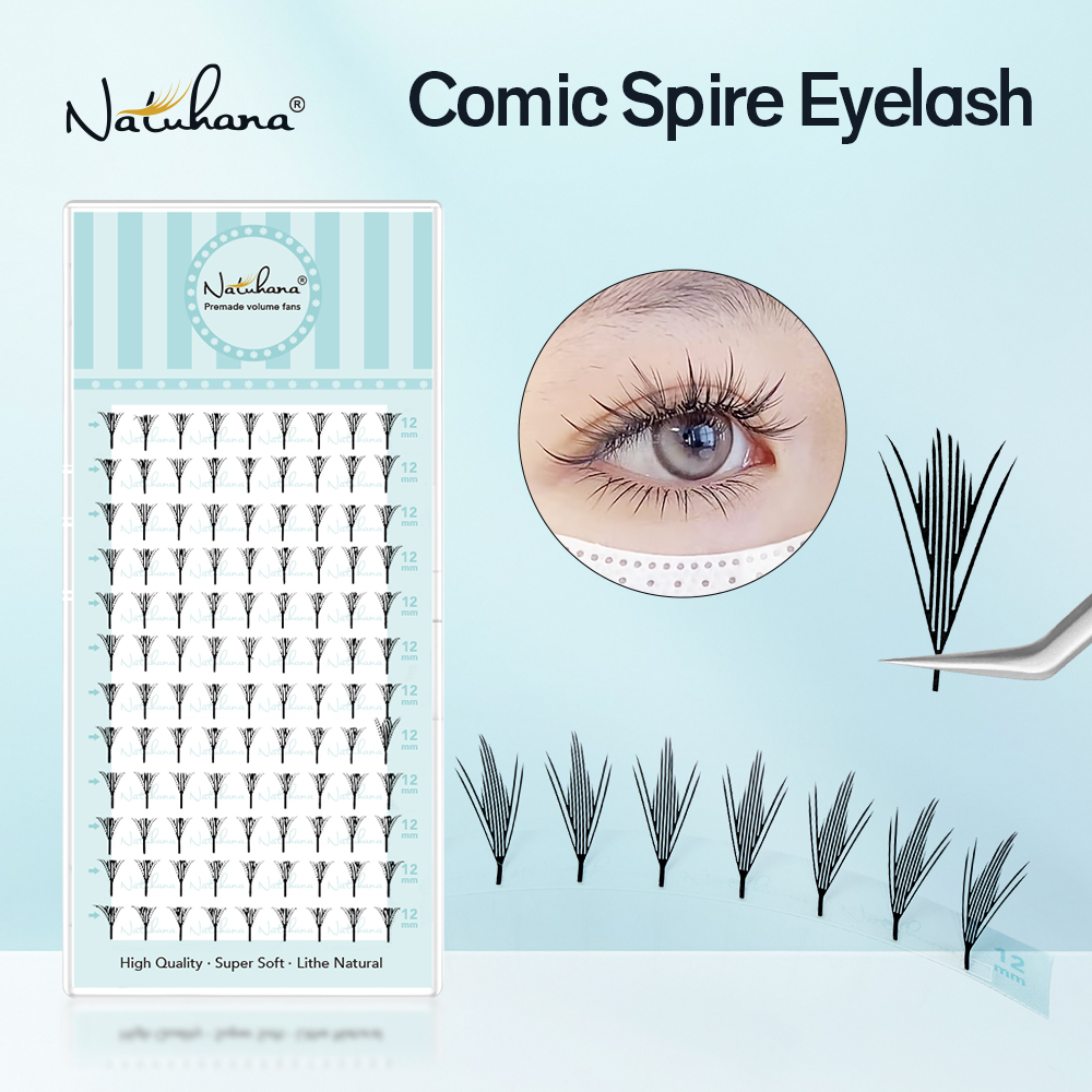 Eyelash Extension Anime Style - ขนตาปลอม NATUHANA แบบเส้นเล็กแหลม ติดง่าย รุ่น Fairy