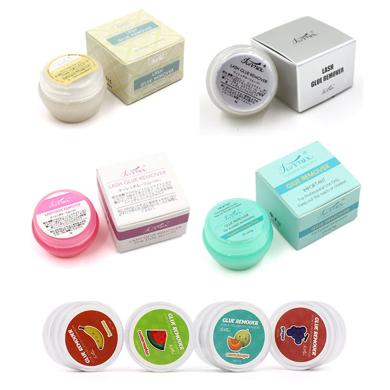 Eyelash Extension Gel Remover - 10pcs รสผลไม้ Eyelash กาว Remover 5g