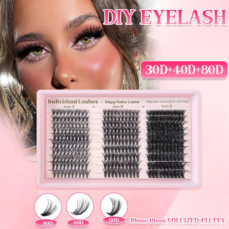 Eyelash Extension Volume - ชุดต่อขนตา DIY พร้อมขนตาแบบ Spikes 30/40/80D Volume