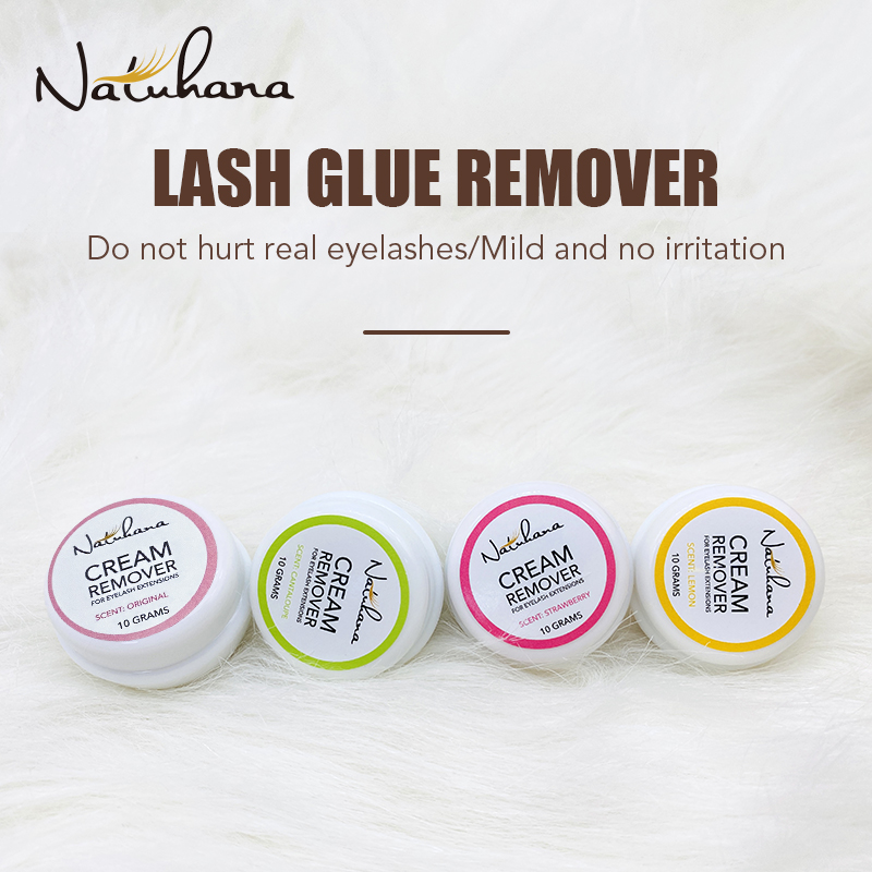 Eyelash Extension Gel Remover - ครีมลอกกาวติดขนตาปลอม NATUHANA สำหรับมืออาชีพ ลอกออกได้อย่างรวดเร็ว ครีมลอกกาวต่อขนตา ใช้งานง่าย