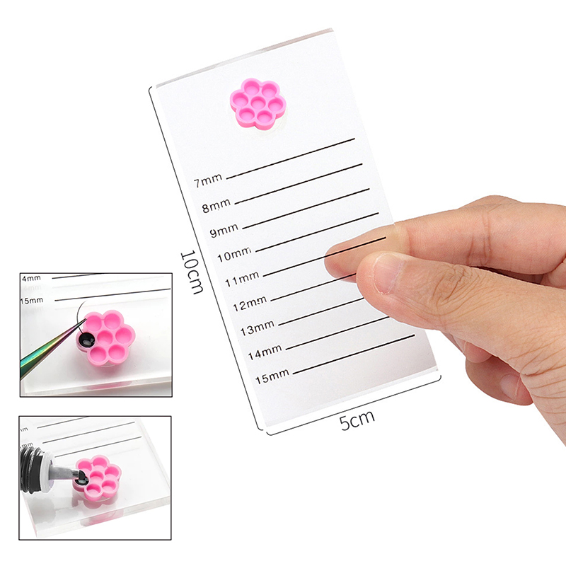 Eyelash Extension Menu - Eyelash EXTENSION BOARD ดอกไม้กาวพัดลมผู้ถือ Grafting Lash