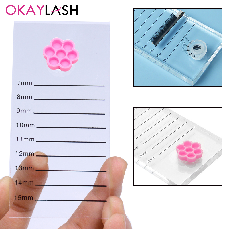 Eyelash Extension Menu - คริสตัล Eyelash EXTENSION Scale BOARD Mark