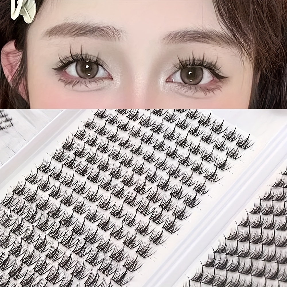 Eyelash Extension Anime Style - 320 คลัสเตอร์อายแลชบุ๊ค - ขนตาปลอมแบบ DIY ธรรมชาติ,