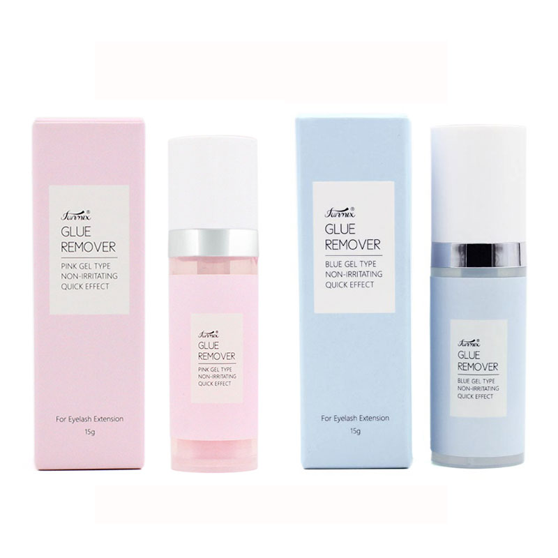 Eyelash Extension Gel Remover - 15g สีชมพู/สีฟ้าเจล Remover สําหรับขนตากลิ่นหอมกลิ่นกาว Remover Zero