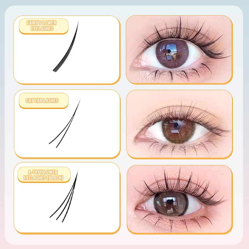 ขนตาปลอมแบบใหม่ 9 แบบ DIY สำหร - Eyelash Extension Anime Style บทวิจารณ์และราคา