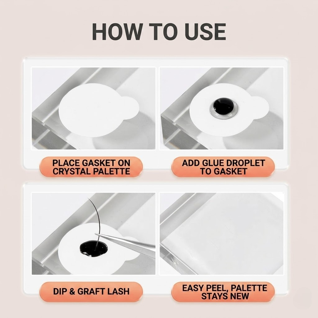 สติกเกอร์ 100 ชิ้น/5 แผ่น แผ่น - Eyelash Extension Menu บทวิจารณ์และราคา