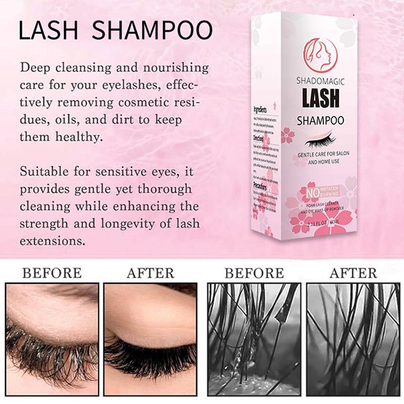 【A】แชมพูทำความสะอาดขนตาแบบเร็ว - Eyelash Extension Foam Cleanser บทวิจารณ์และราคา