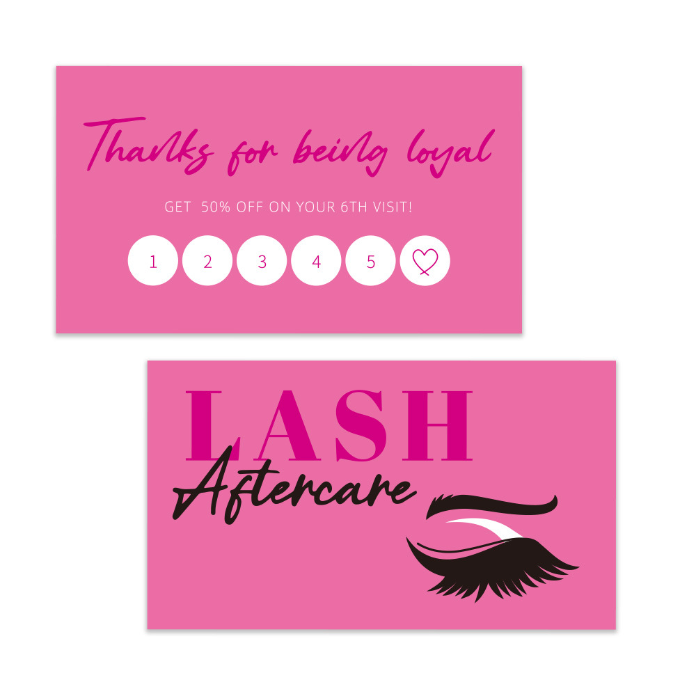 50pcs Shining Eyelash นามบัตร  - Eyelash Extension Menu บทวิจารณ์และราคา