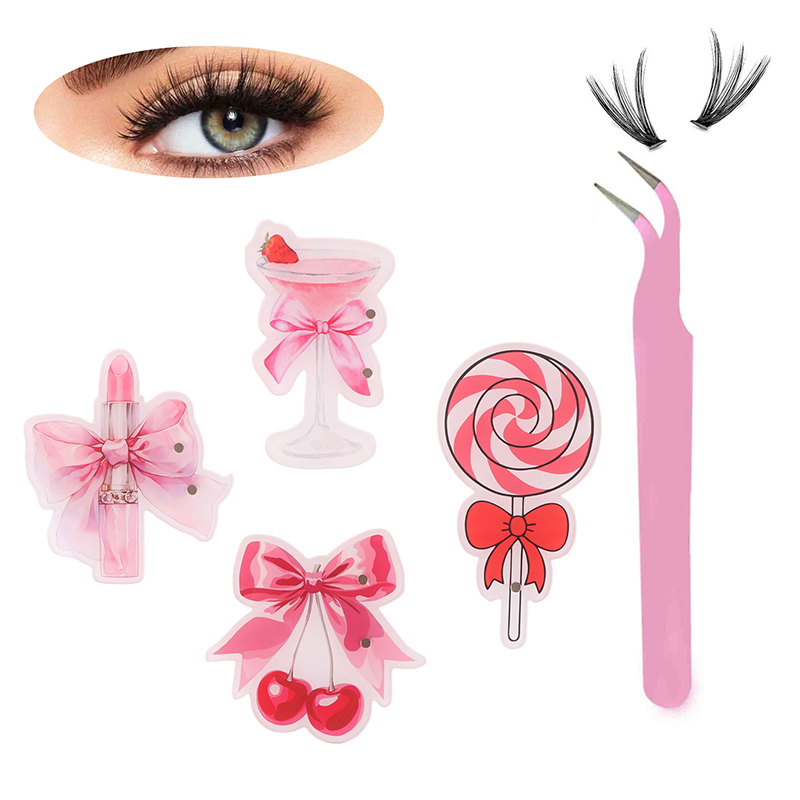 สีชมพูอะคริลิค Eyelash EXTENSI - Eyelash Extension Menu บทวิจารณ์และราคา