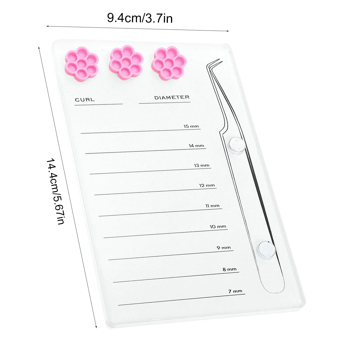 แท่นวางขนตาปลอมแบบตัวต่อขนตาแผ - Eyelash Extension Menu บทวิจารณ์และราคา