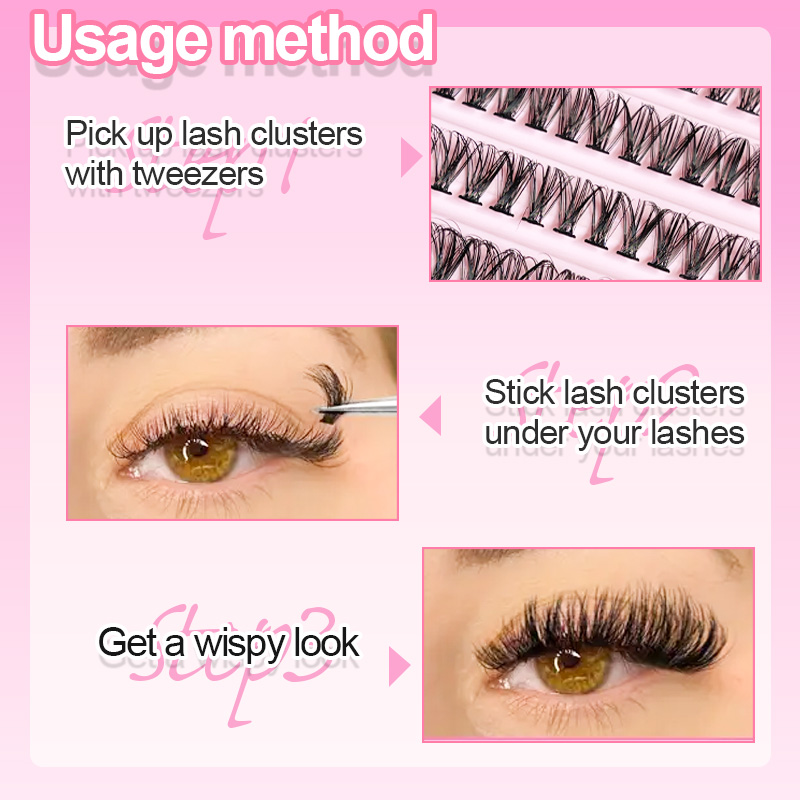 ขนตาปลอมแบบช่อ 8-16 มม. 200 ชิ - Eyelash Extension Volume บทวิจารณ์และราคา