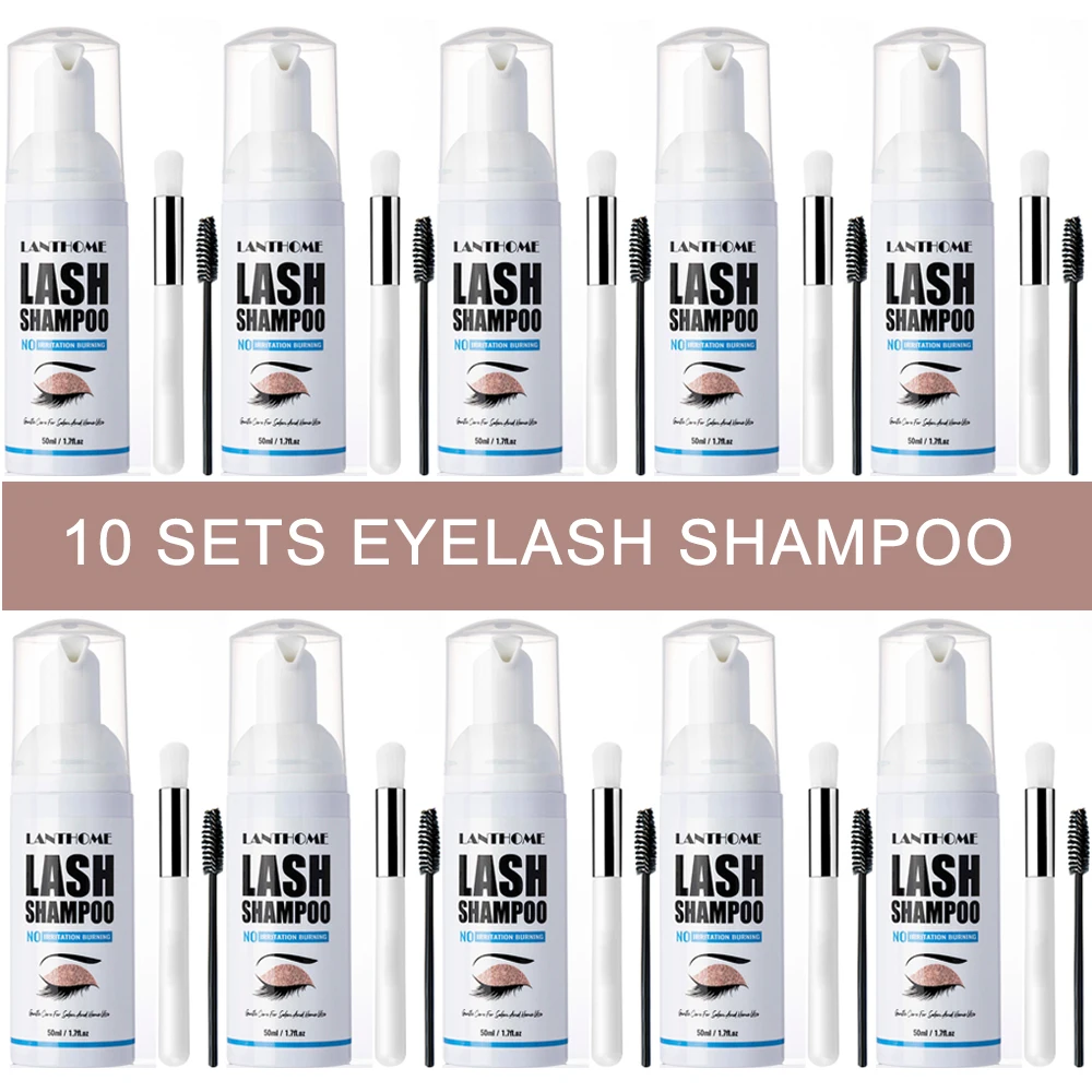 ชุดโฟมทำความสะอาดขนตาปลอม 50 ม - Eyelash Extension Foam Cleanser บทวิจารณ์และราคา
