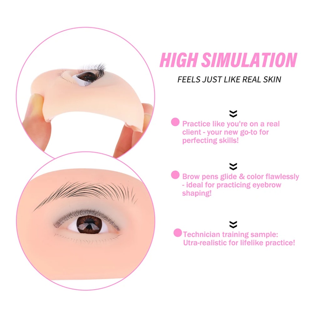 หุ่นจำลองดวงตาซิลิโคน 3 ชั้น ส - Eyelash Extension Doll Eye บทวิจารณ์และราคา