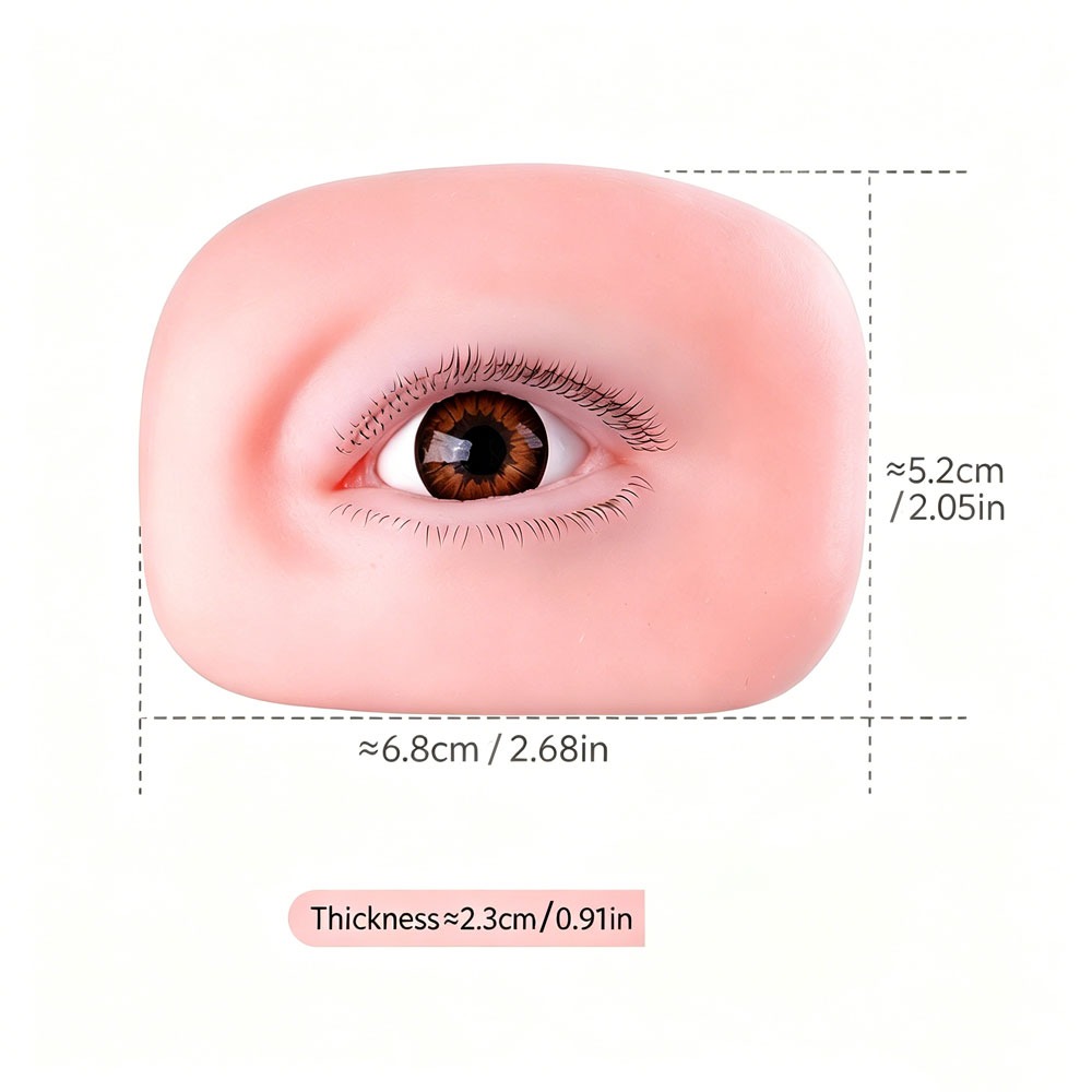หุ่นจำลองดวงตาซิลิโคน 3 ชั้น ส - Eyelash Extension Doll Eye บทวิจารณ์และราคา