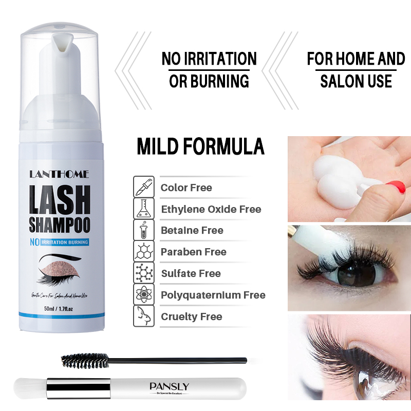 50ML Lanthome Pro Eyelash EXTE - Eyelash Extension Foam Cleanser บทวิจารณ์และราคา