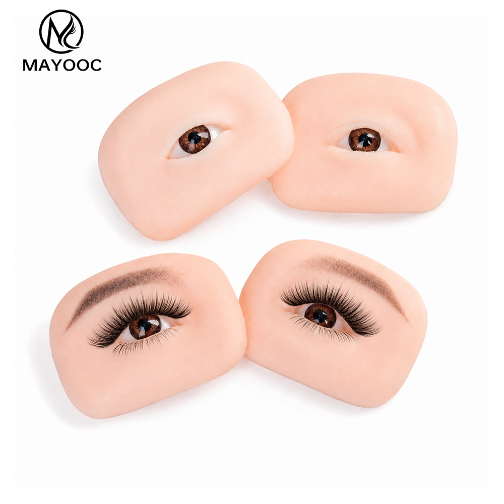 หัวหุ่นฝึกต่อขนตาแบบแบน พร้อมด - Eyelash Extension Doll Eye บทวิจารณ์และราคา