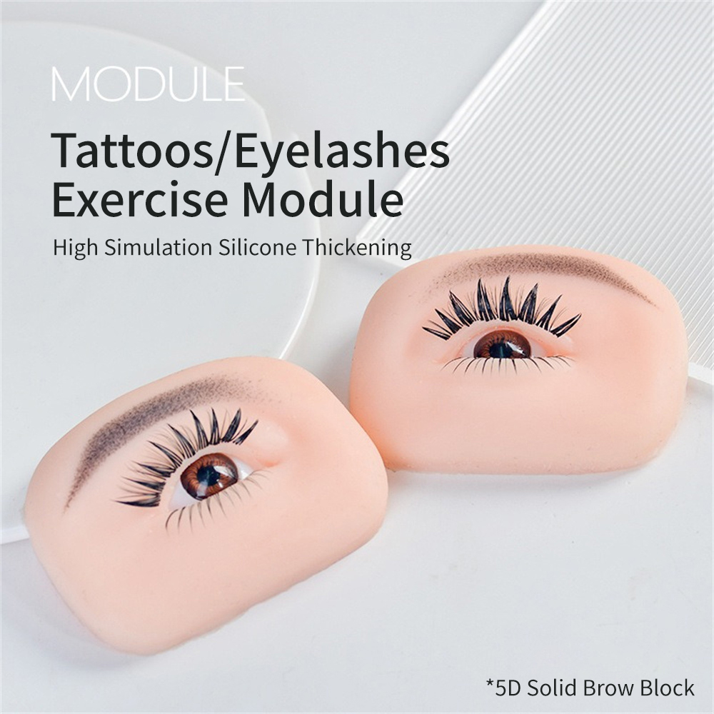 หัวหุ่นฝึกต่อขนตาแบบแบน พร้อมด - Eyelash Extension Doll Eye บทวิจารณ์และราคา