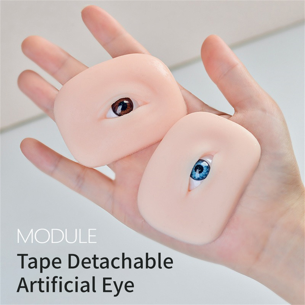 หัวหุ่นฝึกต่อขนตาแบบแบน พร้อมด - Eyelash Extension Doll Eye บทวิจารณ์และราคา