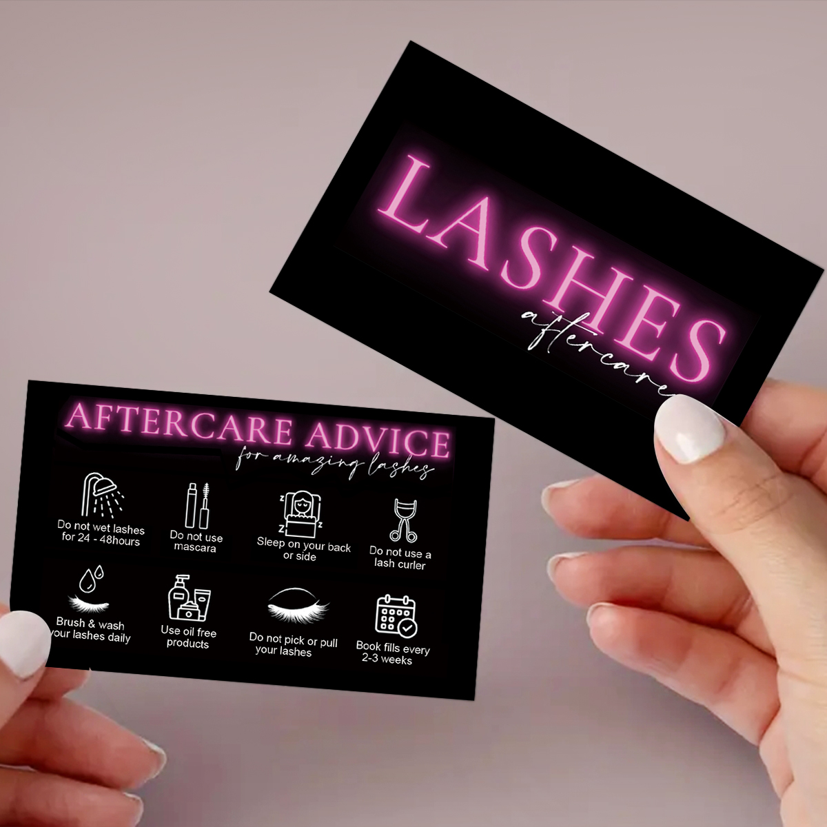 50 ชิ้น/ล็อต Marble Eyelash Af - Eyelash Extension Menu บทวิจารณ์และราคา