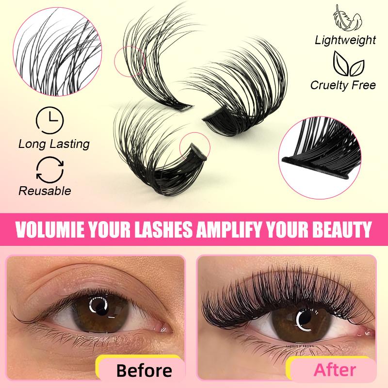 ชุดต่อขนตาแบบกลุ่ม ขนตาแบบเส้น - Eyelash Extension Volume บทวิจารณ์และราคา