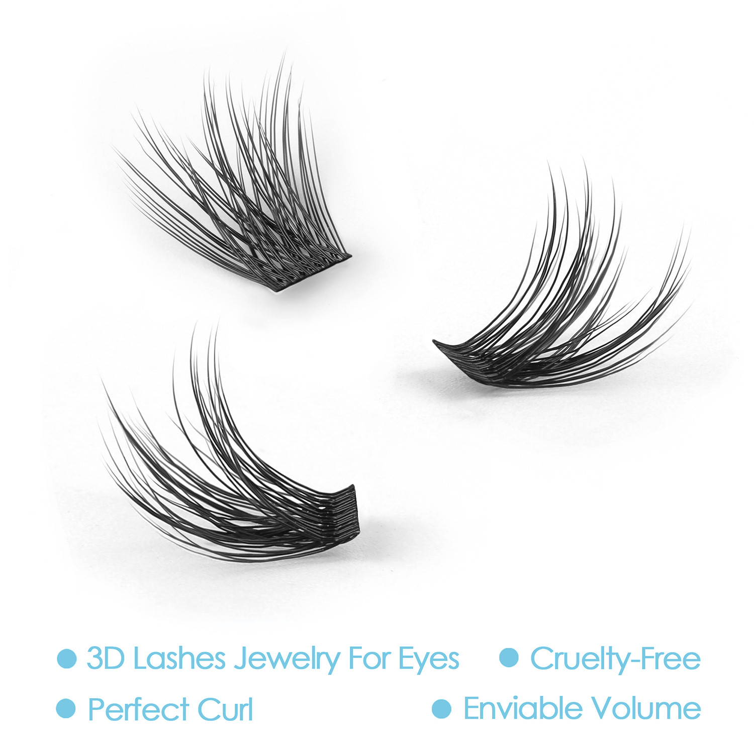 ขนตาปลอมแบบเป็นช่อ DIY100 ชิ้น - Eyelash Extension Doll Eye บทวิจารณ์และราคา