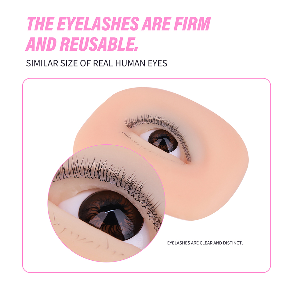 หัวหุ่นฝึกต่อขนตา 3 ชั้น แบบจำ - Eyelash Extension Doll Eye บทวิจารณ์และราคา