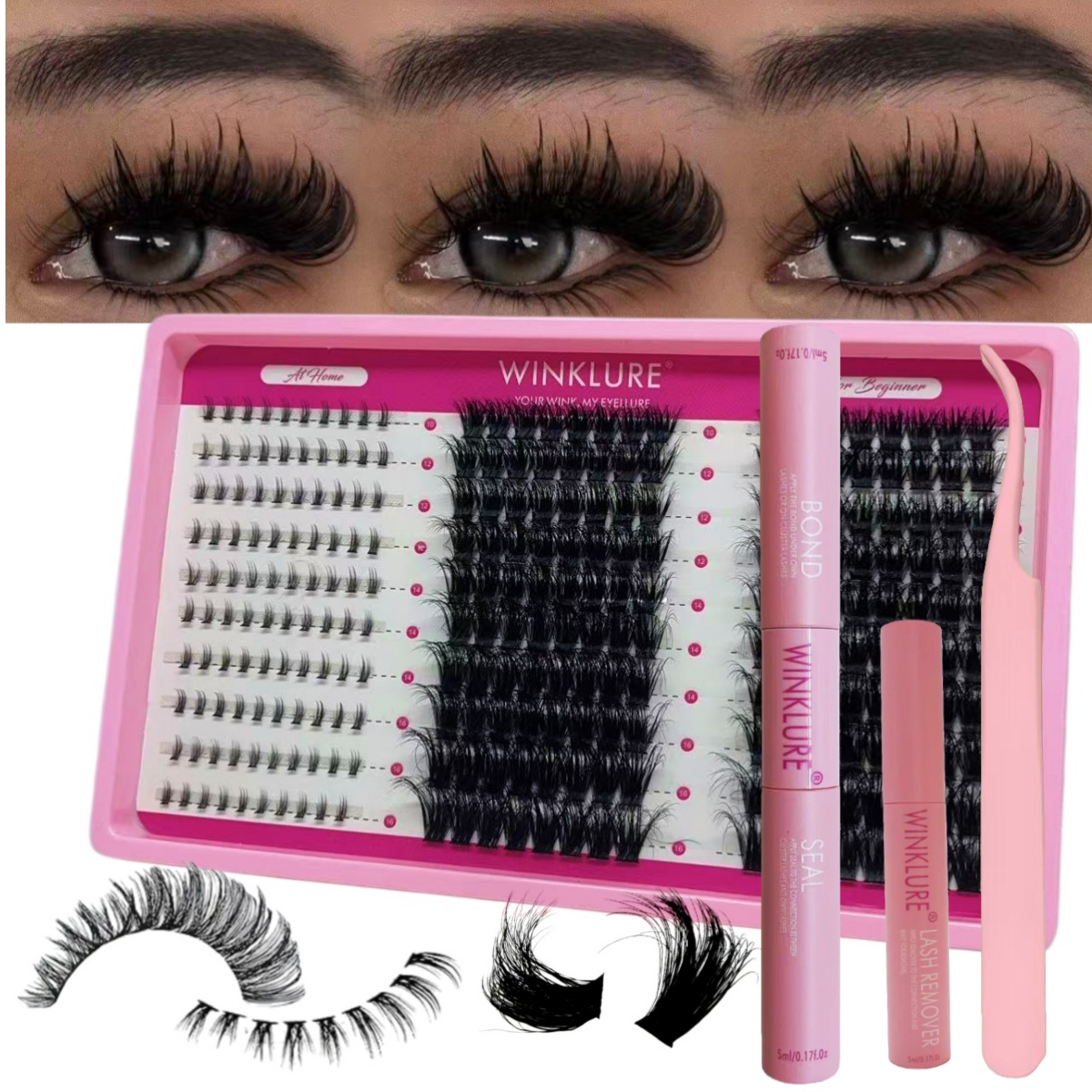 ชุดต่อขนตา WINKLURE Fluffy Las - Eyelash Extension Volume บทวิจารณ์และราคา